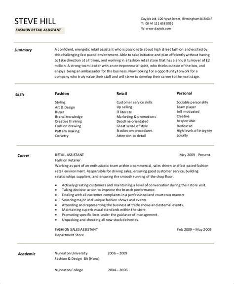Keep your resume objective to one or two sentences. FREE 5+ Retail Resume Objective Templates in MS Word | PDF