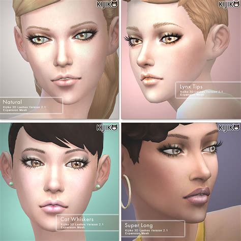 Kijiko Sims 4 Cc Eyelashes Image To U
