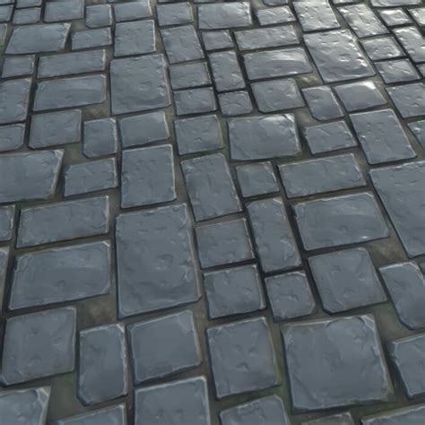 Artstation Stylised Tiled Stone Floor Texture