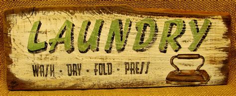 Old Timey Laundry Sign  Etsy  Laundry signs, Rustic signs, Word wash