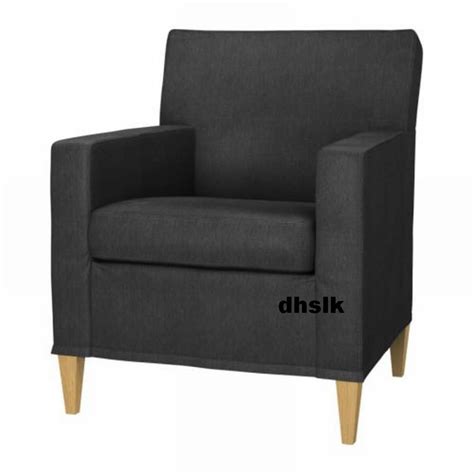 For one, they're machine washable. IKEA Karlstad Chair SLIPCOVER Armchair Cover SIVIK DARK ...