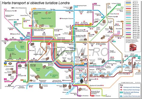 Harta Londra Harta Metrou Londra Harta Transport Public