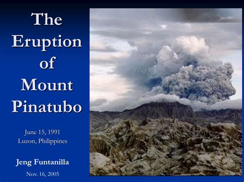 Ppt The Eruption Of Mount Pinatubo Powerpoint Presentation Free