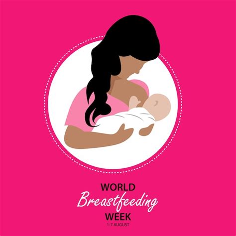 Premium Vector World Breastfeeding Week