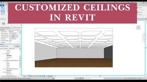 How To Make Customized Ceilings In Revit Revit Tutorial Youtube