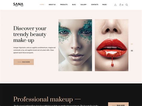 Makeup Artist Portfolio Website Template Saubhaya Makeup