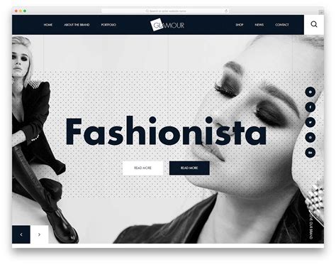 Glamour Fashion Brand Website Template Colorlib