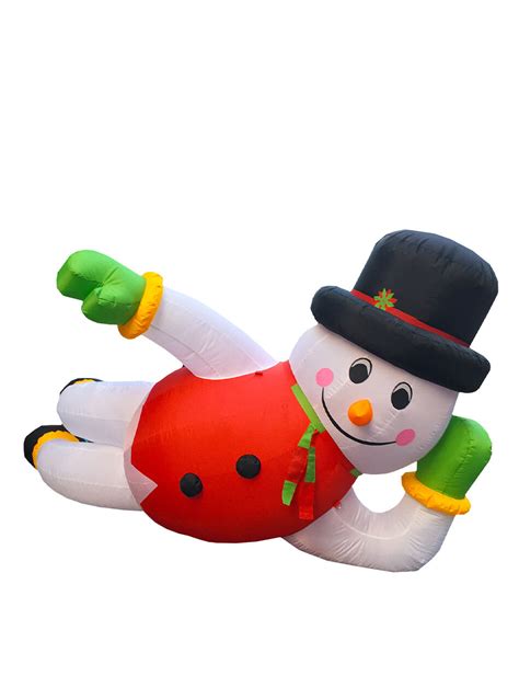 36m Giant Snowman Reclining Christmas Inflatable