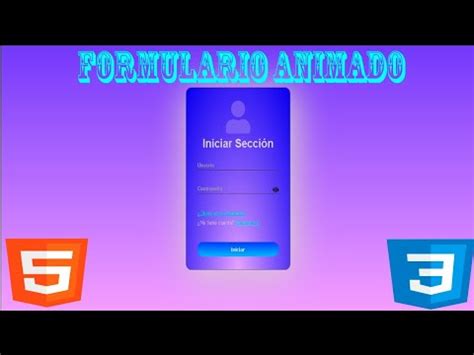 Como Hago Un Formulario Animado Usando HTML CSS Y Javascript