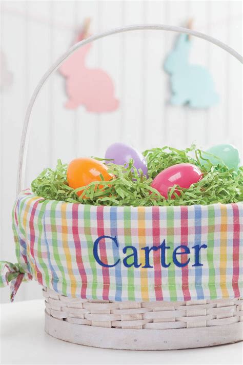 12 Personalized Easter Baskets Cute Monogrammed Easter Basket Ideas