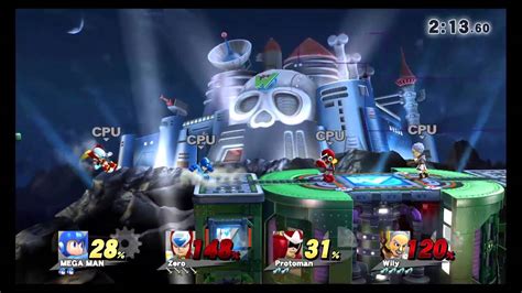 Super Smash Bros Wii U Mega Man Vs Zero Vs Protoman Vs Dr Wily Mega