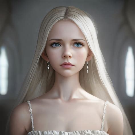 Premium Ai Image A Cartoon Of A Woman With Blonde Hair And Blue Eyes