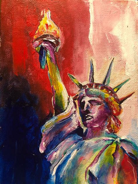 Ms Liberty Painting By Anna Hackler
