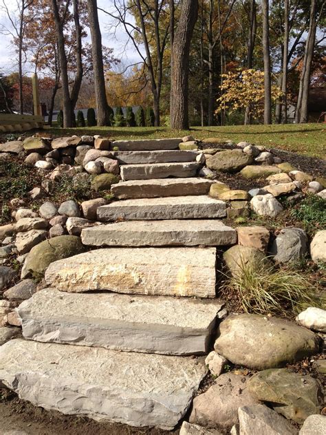Limestone Steps All Natural Landscapes Landscape Steps Lake