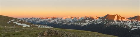 Panorama Of The Alpine Tundra And Mountain Landscape Along Trail Ridge