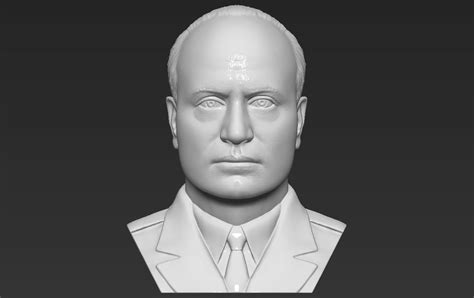Benito Mussolini Bust 3d Printing Ready Stl Obj Formats