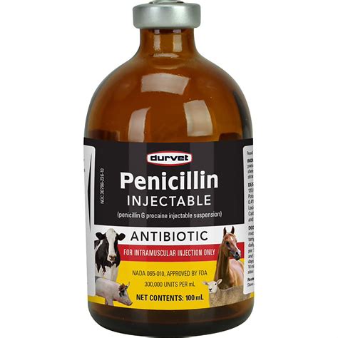 Durvet 100ml Penicillin Injectable Antibiotic Petco