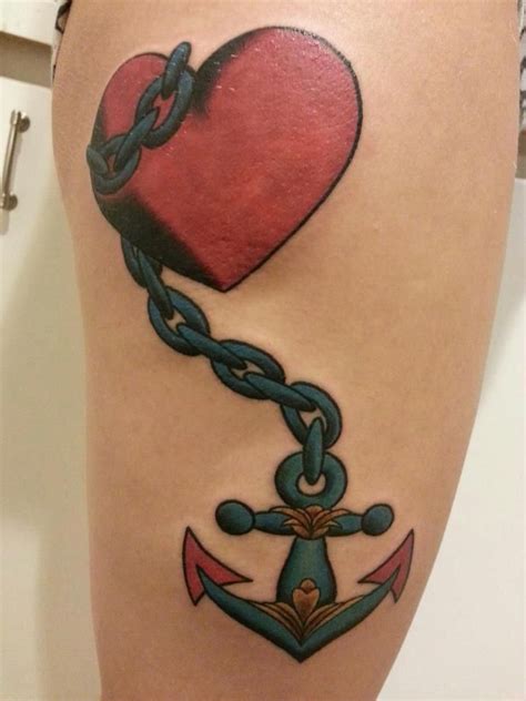 Heart And Anchor Tattoo Tattoos Tattoos For Guys Heart Tattoo