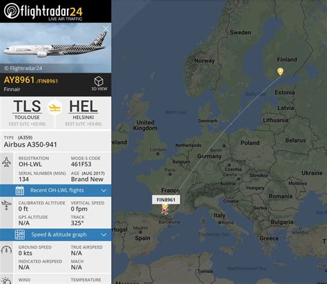 Flightradar24 On Twitter Follow Finnairs Newest Airbus A350 In