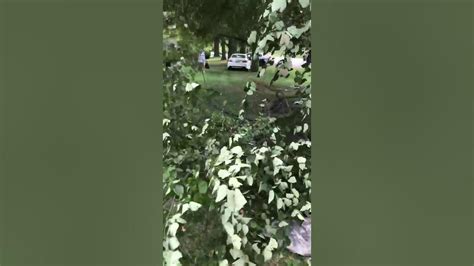 Man Huffing Canned Air Crashes Car Through My Yard Youtube