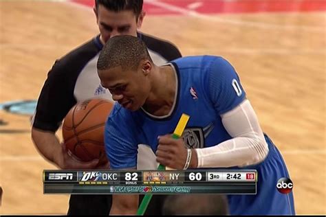 Russell Westbrook Gets A Triple Double Mops The Floor