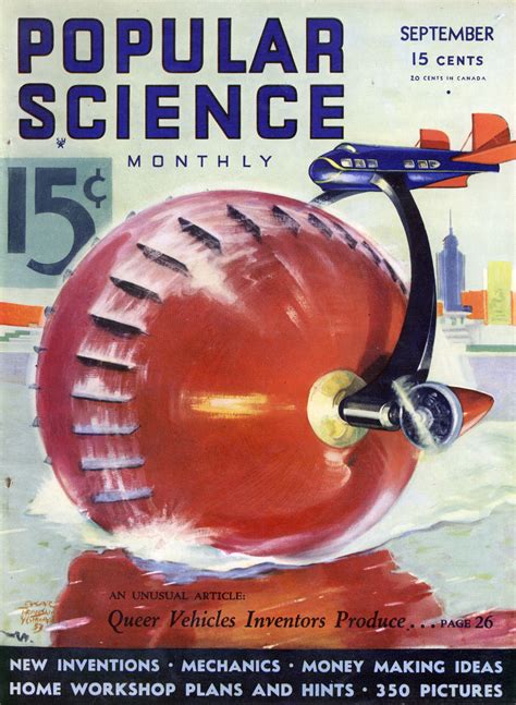 popular science magazine cover retrofuturism science fiction science books science quotes