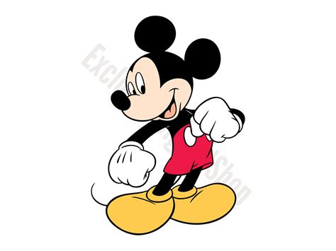 Mickey Mouse Happy Svg Mickey Mouse Svg Cut File Digital Etsy Uk