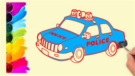 How To Make Police Car With Kids Youtube