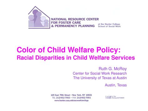 Ppt Color Of Child Welfare Policy Racial Disparities In Child