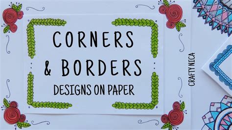 Corner Designs For Projects Border Designs On Paper Project File