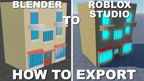 How To Export Models From Blender Into Roblox Studio Easy Youtube
