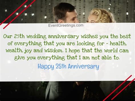 35 Best Happy 25th Wedding Anniversary Quotes With Images