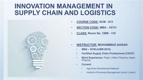 Innovate Supply Chain Logistics Ppt