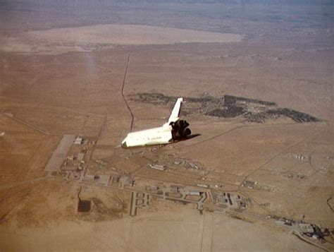 Esa Enterprise Above Edwards Air Force Base