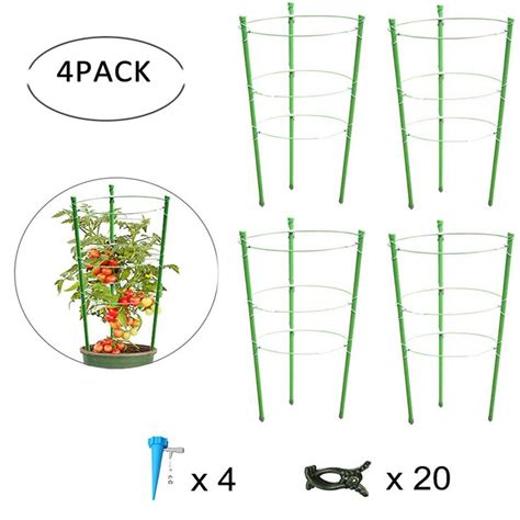 Tomato Support Cages Portable Garden Plant Support Cages With Self