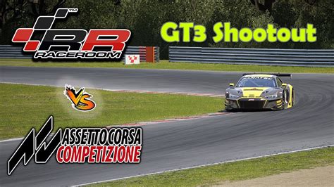 Assetto Corsa Competizione Vs Raceroom In The Gt S Youtube