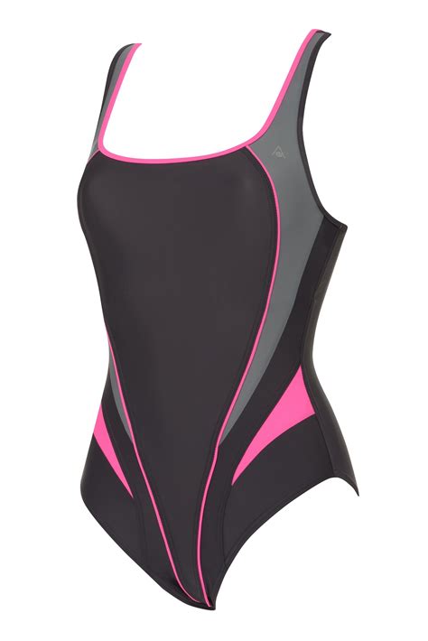 Aqua Sphere Womens Swimsuit Lima Dark Graybright Pink 36 Walmart