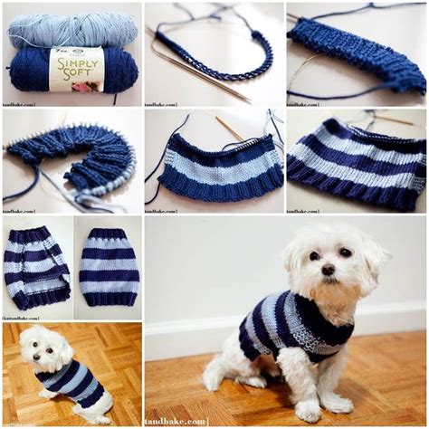 Diy Easy Knitted Dog Sweater Hundepullover Stricken