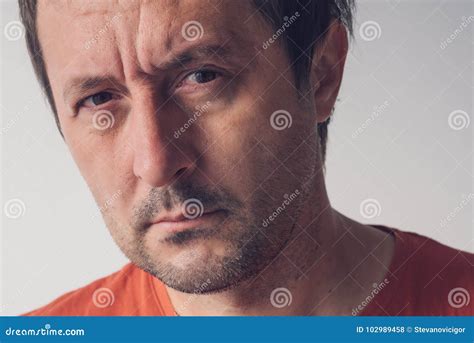 Serious Portrait Of Man Real People Stock Photo Image Of Portrait