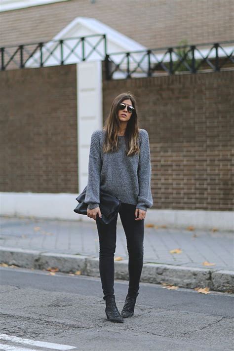17 ways to wear grey sweater flawlessend
