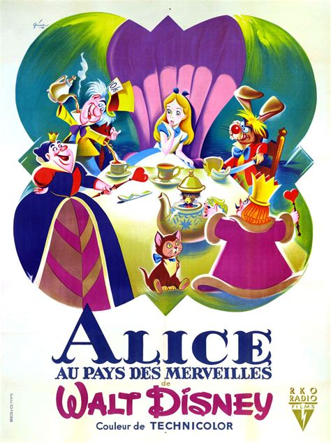 Affiches Posters Et Images De Alice Au Pays Des Merveilles 1951