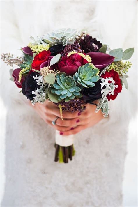 Are you concerned about your bridal bouquet looking boring because there is no flower bloom in this season? 30 Winter Wedding Bouquets That You'll Love - Weddingomania
