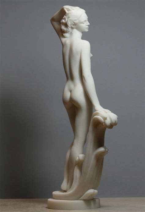 Buy Goddess Aphrodite Venus Nude Female Figure Alabaster Statue Sculpture Inches Online At