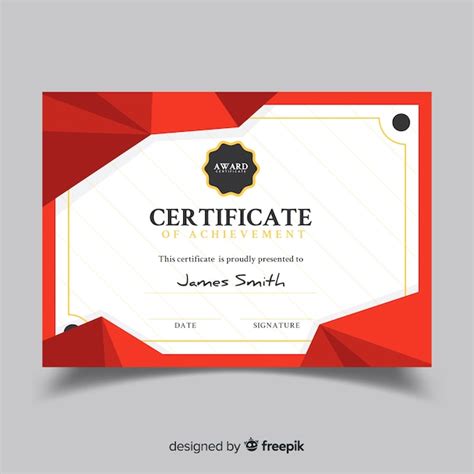 Free Vector Abstract Certificate Template