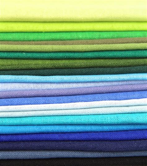 15 Different Color Pieces Linen Cotton Fabric Solid Color Etsy