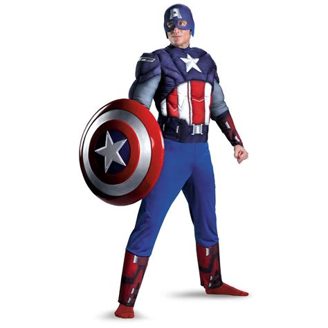 disfraz los vengadores the avengers capitán america musculoso captain america costume