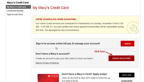 If you don't have an account, don't worry you can simply register and create a new account in a few simple steps (green arrow). Macy's Credit Card Online Login - CC Bank