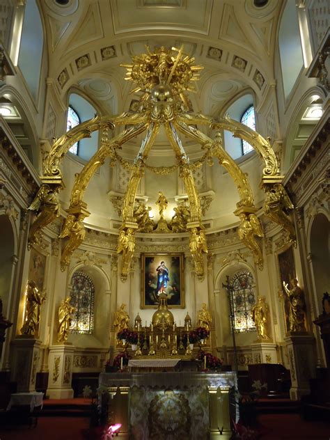 Inside Notre Dame De Quebec Basilique Cathedral Basilica Cathedral