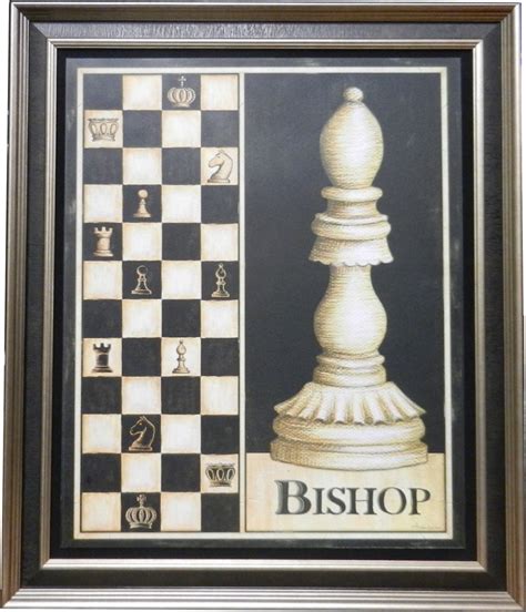 Wall Hanging Chess Piece Display Bishop