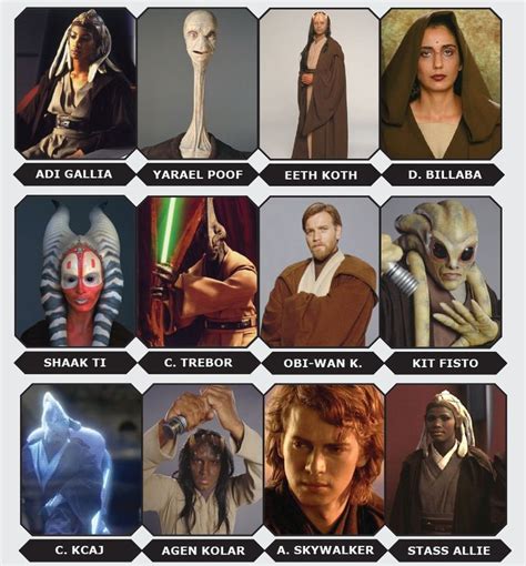 The Jedi Council Whos Who Star Wars Pictures Star